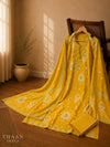 Sunshine Yellow Printed Cotton Suit Set with Dupatta
