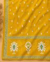 Sunshine Yellow Printed Cotton Suit Set with Dupatta