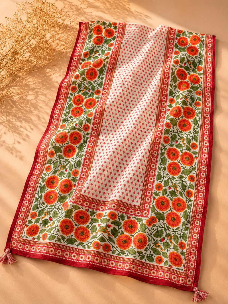 Gulnaar Bloom Muslin Suit Set