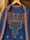 Royal Indigo Muslin Suit Set