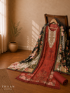 Rust Bloom Pure Muslin Suit Set