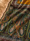 Premium Mustard Floral Printed Dress Material with Paisley Printed Dupatta | Unstitched Suit Set