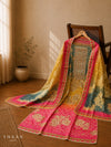 Premium Floral Printed Dress Material with Embroidered Neck & Matching Dupatta | Unstitched Suit Set