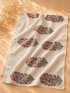Ivory Pure Cotton Suit Set with Floral Buti Print & Embroidered Dupatta