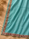 Firoza Zari Mul Unstitched Suit Set with Embroidered Dupatta