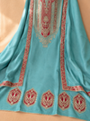 Firoza Zari Mul Unstitched Suit Set with Embroidered Dupatta