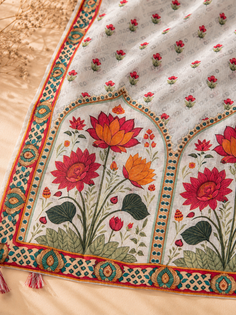 Kamalini Muslin Suit Set