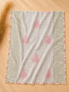 Ivory Floral Cotton Suit Set with Printed Dupatta