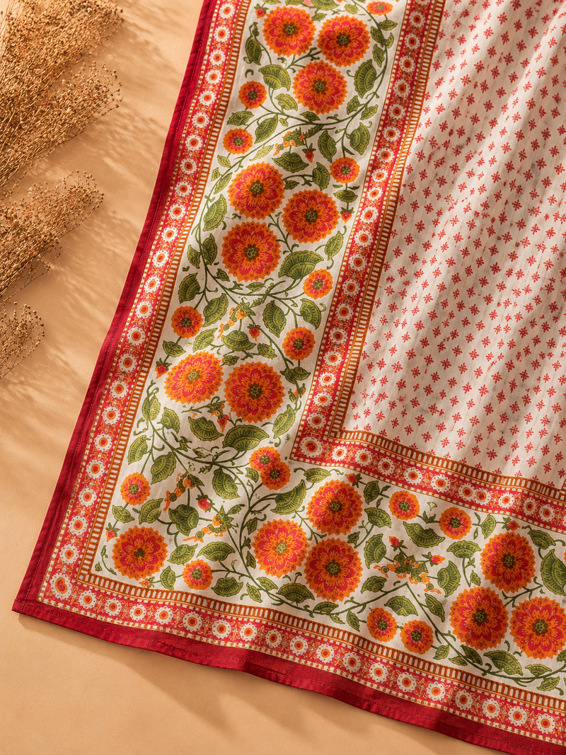 Gulnaar Bloom Muslin Suit Set