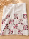 Ivory & Blush Pink Pure Cotton Suit Set with Floral Paisley Print